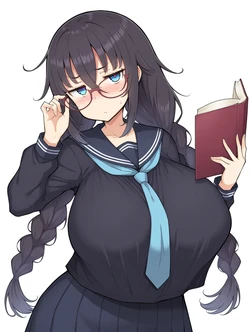 [HenryBoya] Serafuku's Fold, Where Secrets Hold _Eba style [AI Generated] 作品封面