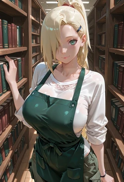 [マイネームルナ] Pregnant Belly Library Series Annie Yamanaka Ino [Sample] [AI Generated]
