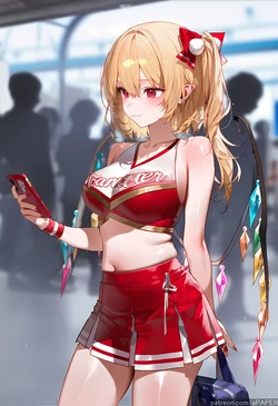 apaper) 260325 [touhou] flandre scarlet cheerleader FATMAN BBC [AI Generated] 作品封面