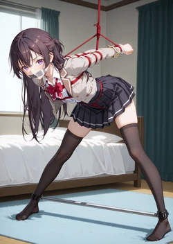 [CheerOtter] 2025.08.22 周防有希束缚 [AI Generated] 作品封面