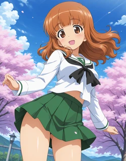 [azusa PATREON] Girls und Panzer – Takebe Saori 235P [AI Generated] 作品封面