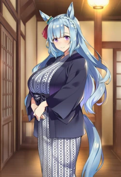 [コクオウ]  メジロアルダン 旅館で [AI Generated]