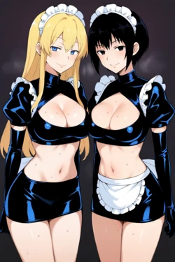 [McAI69] MaidsFFM Chastity Femdom  [AI Generated] 作品封面