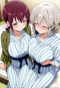 tachibana ai - Ikuyo Hoshizora x Uzaki Tsuki 96 illustrations | 星空育代 x 宇崎月 96枚 [AI Generated] 作品封面