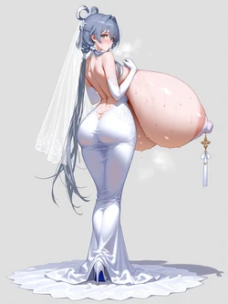 整点天依44--花嫁天依 [AI Generated] 作品封面