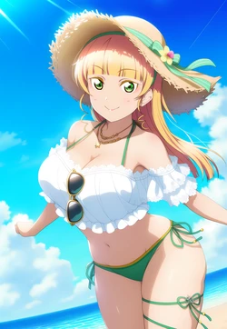 【R-18】+Sumire+Heanna+-+Birthday+Special+-+A+Day+at+the+Beach (Sen-hwa) [Ai generated] 作品封面