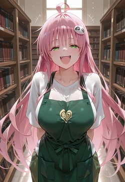 [マイネームルナ] Pregnant Belly Library Series Lala Satin Deviluke [Sample] [AI Generated] 作品封面