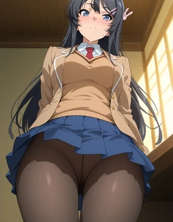 Purpleh31 - Mai Sakurajima default outfit 258p (Patreon) (AI Generated) 作品封面