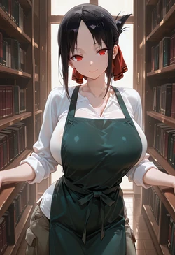 [マイネームルナ] Pregnant Belly Library Series Shinomiya Kaguya [Sample] [AI Generated] 作品封面