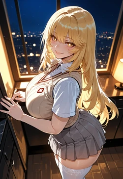 [Miyu] Misaki Shokuhou: Midnight Arrangement [Ai Generated] 作品封面