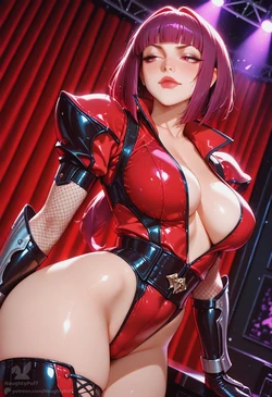 [NaughtyPuff] 🎭 Oboro Koukawa - Center Stage Temptation [AI Generated] 作品封面