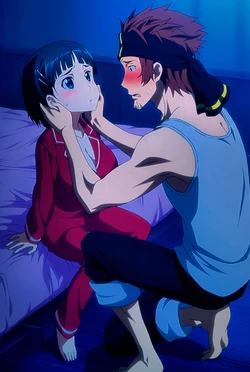 [Pixiv] FictionalWRLD (78265786) - Klein x Suguha -The Sleepover [AI Generated]