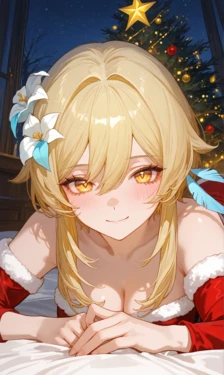 [Reiji] Lumine (Genshin Impact) – Christmas Night [AI Generated]