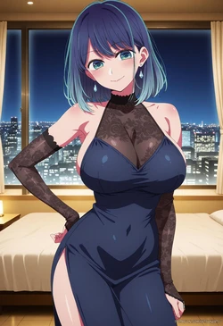 [Setsuna] Akane Kurokawa / 黒川 あかね : Elegant Gala Edition 🍷 (Patreon) [AI Generated] 作品封面