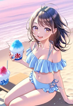 Hot summer ice [AI Generated] 作品封面
