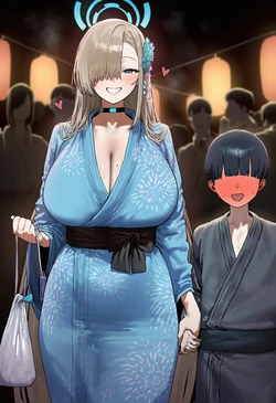[Mikayori] Asuna Ichinose x Shota, Lewd Festival [Ai Generated]