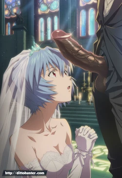 [Ditto Seeker] [Requested] Rei Ayanami (Neon Genesis Evangelion) Bridal Oral Devotion [Ai Generated] 作品封面