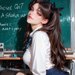 the new student Rin Tohsaka [AI Generated] 作品封面