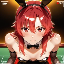 [Hammiai] Commission Lisara Restall Bunny Girl コミッション：リサラ・レストール バニーガール  [AI Generated] 作品封面