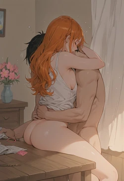[HenryBoya] Table's Sleeper, Chef's Deeper - Nami's Eyes-Closed, Waist-Pulled Gaze [AI Generated] 作品封面
