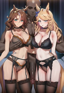 [ChocoPizza] v4c/ffm/3p: gold city + mejiro palmer 267 [AI Generated] 作品封面