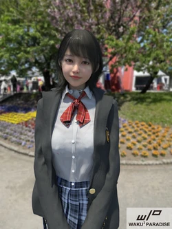 [わくわくパラダイス] 清楚系JKを助けたらしゃぶってくれた話