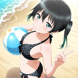 Hasloo - Yu Takasaki (Beach) [AI Generated] 作品封面