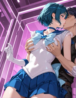 [Belly Art] Sailor Mercury [AI Generated] 作品封面