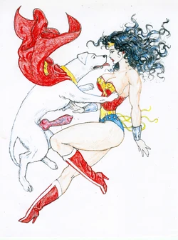 [Ksennin]  Wonder Woman and Krypto the Superdog
