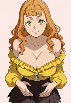 [ANIREALAI] Mimosa Vermillion - Golden Grace in Modern Style (AI Generated)