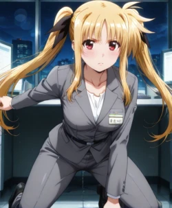 [Lightning] 【Request】 Fate T. Harlaown Having Sex with Office Workers | Magical Girl Lyrical Nanoha (Patreon) [AI Generated] 作品封面