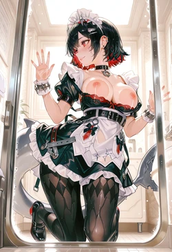 [MoekoAI] Ellen Joe Maid Pose [AI Generated] 作品封面