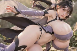 Big breasts-loli (巨乳萝莉) [AI Generated] 作品封面