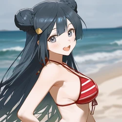 Howsir - 優木雪菜 優木せつ菜 Yuki Setsuna (beach) [AI Generated] 作品封面