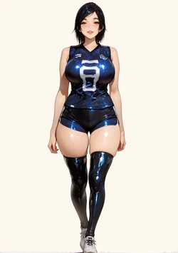 [AtticArt] Young Mama Volleyball [AI Generated] 作品封面
