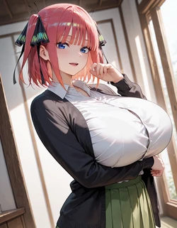 (mirai art) Nakano Nino 中野二乃 [AI Generated] 作品封面