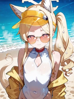 [アヘ顔スキー/Ahegao Lover] [ブルアカ]水着セイア Yurizono Seia(swimsuit)-Blue Archive [AI Generated] 作品封面