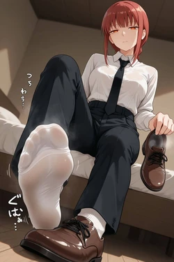 [Ocha no ko] Makima legs [AI Generated] 作品封面