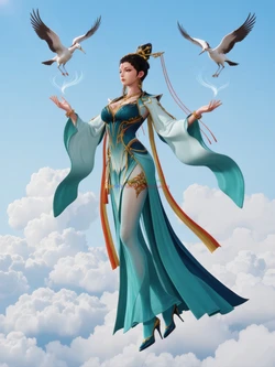 [AI Generated]师兄啊师兄-姮娥-女娲-小兰 作品封面