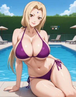 [EternoAI] Tsunade Senju 🔞 | Naruto + [EXTRAS] | Tsunade Bikini Pool (2025-02-19) [AI Generated]