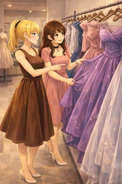 Bella and Emma after photoshoot date [AI Generated] 作品封面