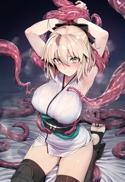 [qr] Okita Tentacles [AI Generated] 作品封面