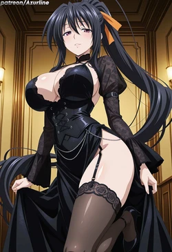 [Azurline] Akeno Himejima 4 (High School DxD) #4 - REQUEST (Patreon) [AI Generated] 作品封面