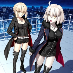 saber alter,jeanne alter/黑貞德,黑saber (AI Generated) 作品封面