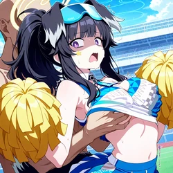 [bm/bm337 (29533372)] Hibiki Nekozuka [AI Generated]
