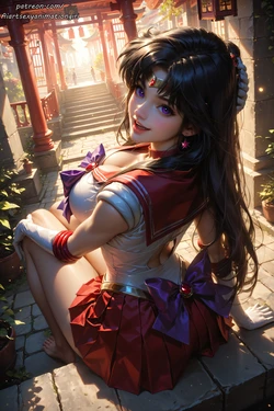[Patreon] [AiASAG] [4K] 🔥Rei Hino ⛩️ - Preview [AI Generated] 作品封面
