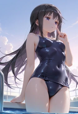 [マイネームルナ] Pregnant Belly Voyeur Series Akemi Homura [Sample] [AI Generated] 作品封面