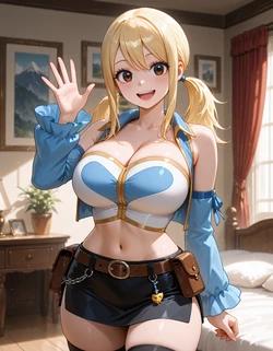(mirai art) Lucy Heartfilia ルーシィ・ハートフィリア (fairy tail) [AI Generated] 作品封面