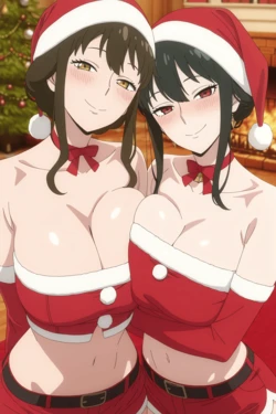 [GoonStudio] Yor Forger & Melinda Desmond (Spy x Family) - 244 pics - Christmas Set [AI Generated] 作品封面