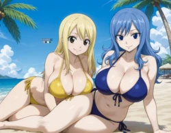 [EternoAI] Lucy and Juvia 🔞 | Fairy Tail [AI Generated] 作品封面
